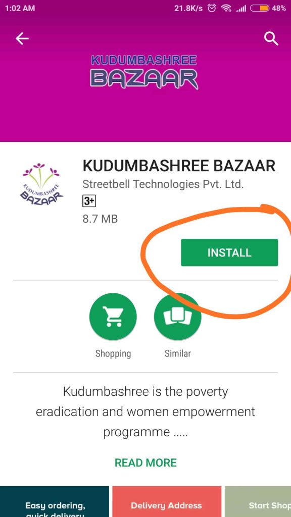 kudumbashree how to install app help athul