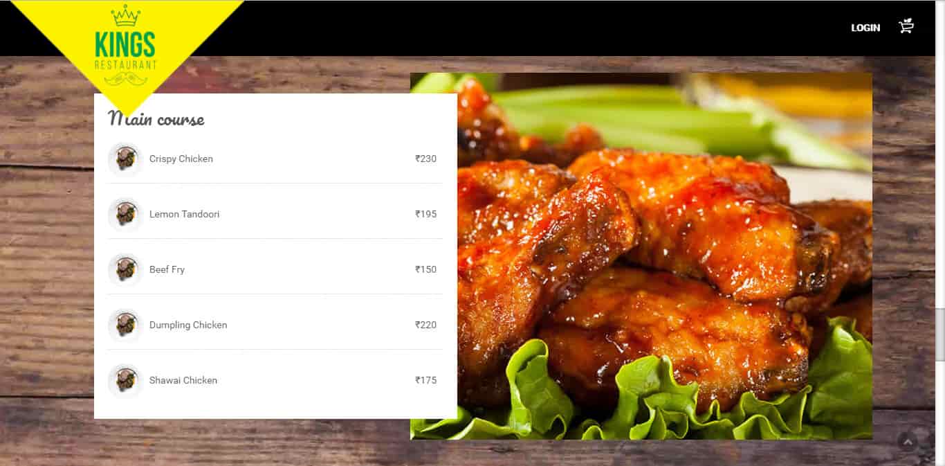 kings restaurant online order athul seogrey