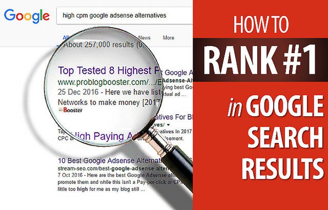 Rank in google's top 10